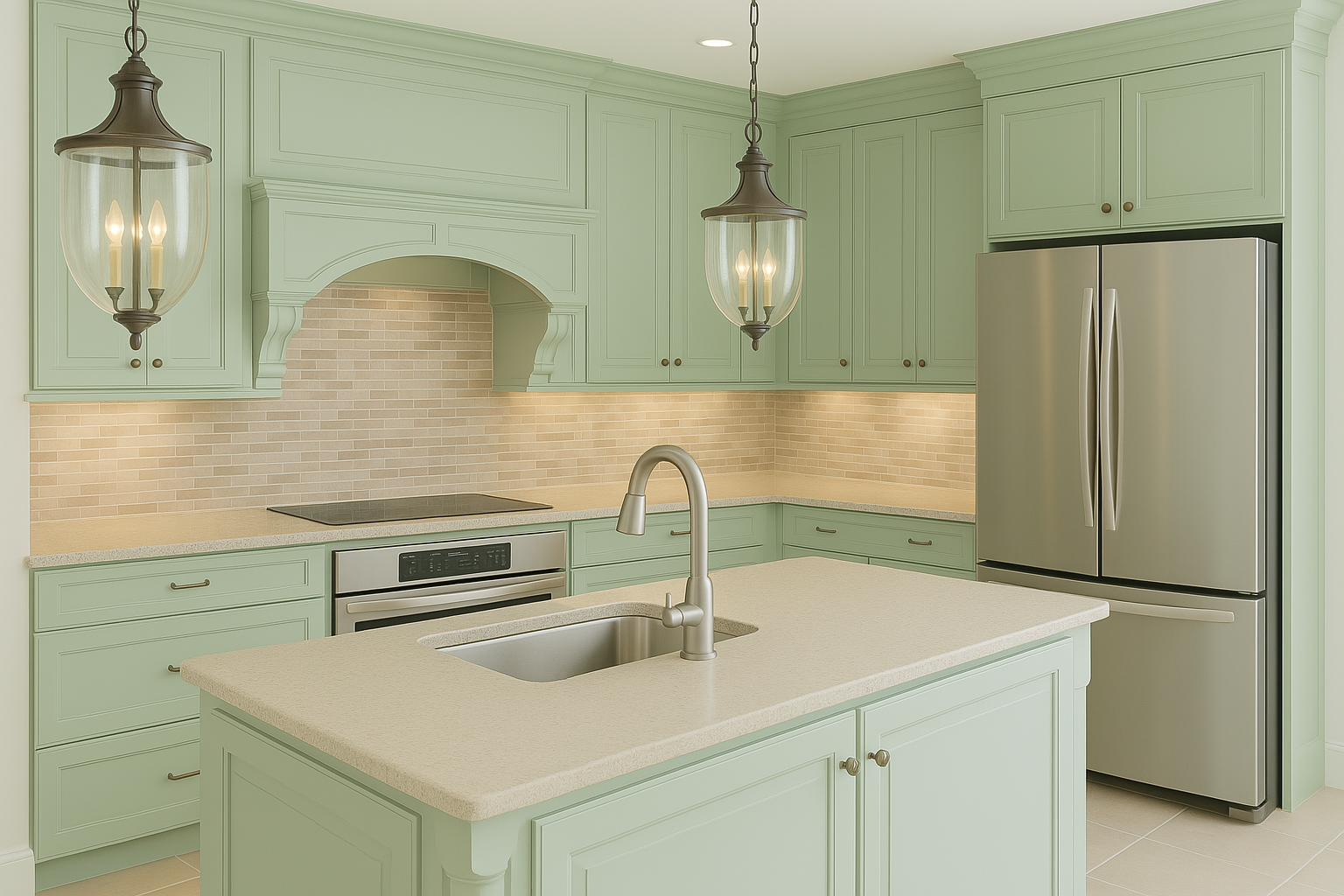 New renovated kitchen in Middle Georgia by AWT Construction